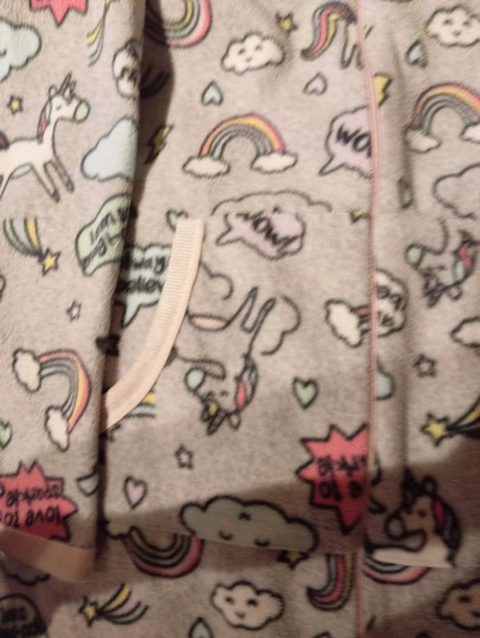 Pyjama 1 pièce gris motif licorne Love to Lounge taille 42/44 - photo numéro 2
