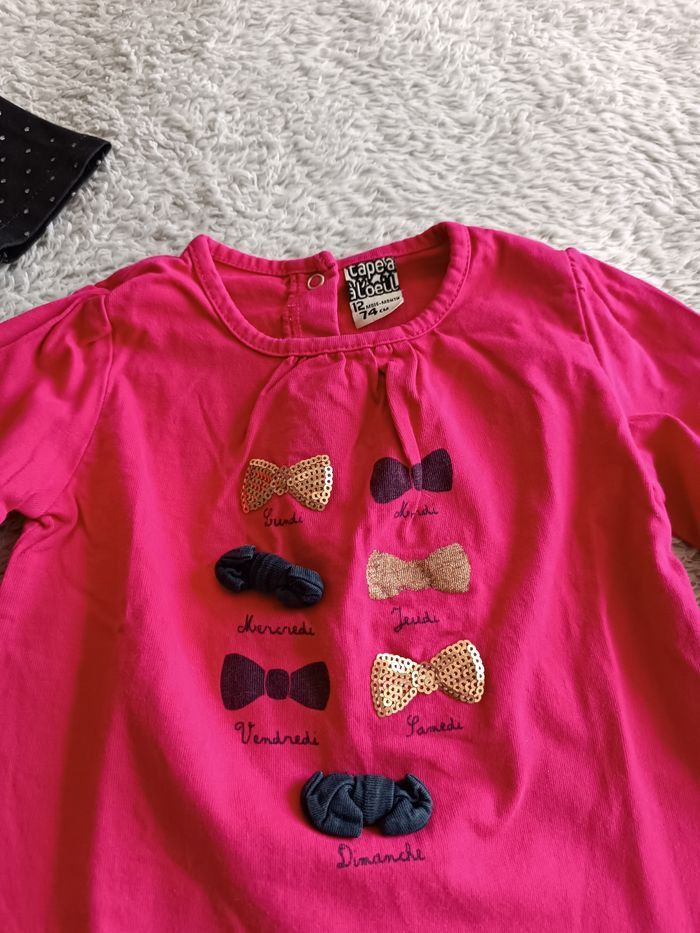 Lot de 2 hauts fille – 12 mois – Très bon état - photo numéro 4