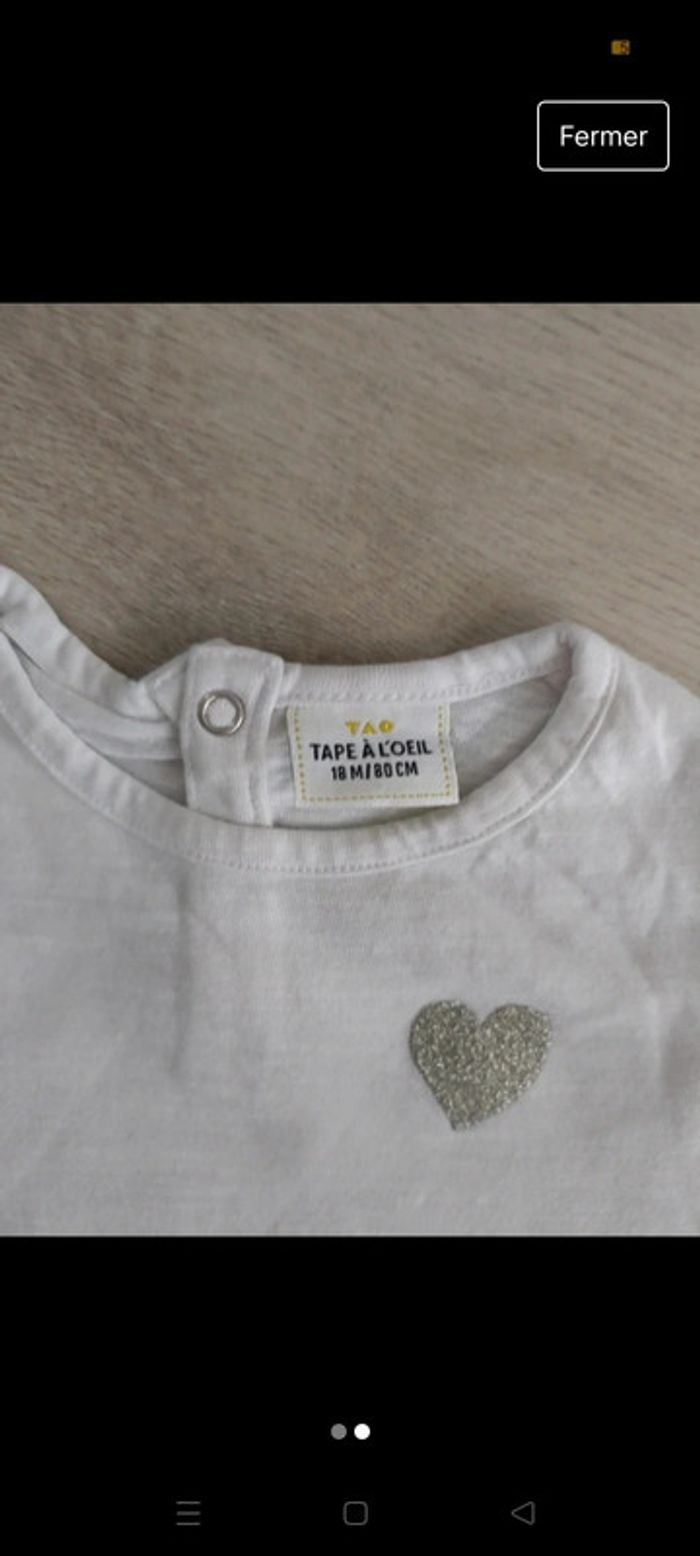 T-shirt bebe tape a l'oeil - photo numéro 2