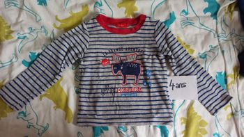 Haut pyjama hiver 4 ans