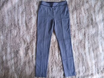 Pantalon 7/8 ème confortable et chic pied de poule T38 -Camaieu