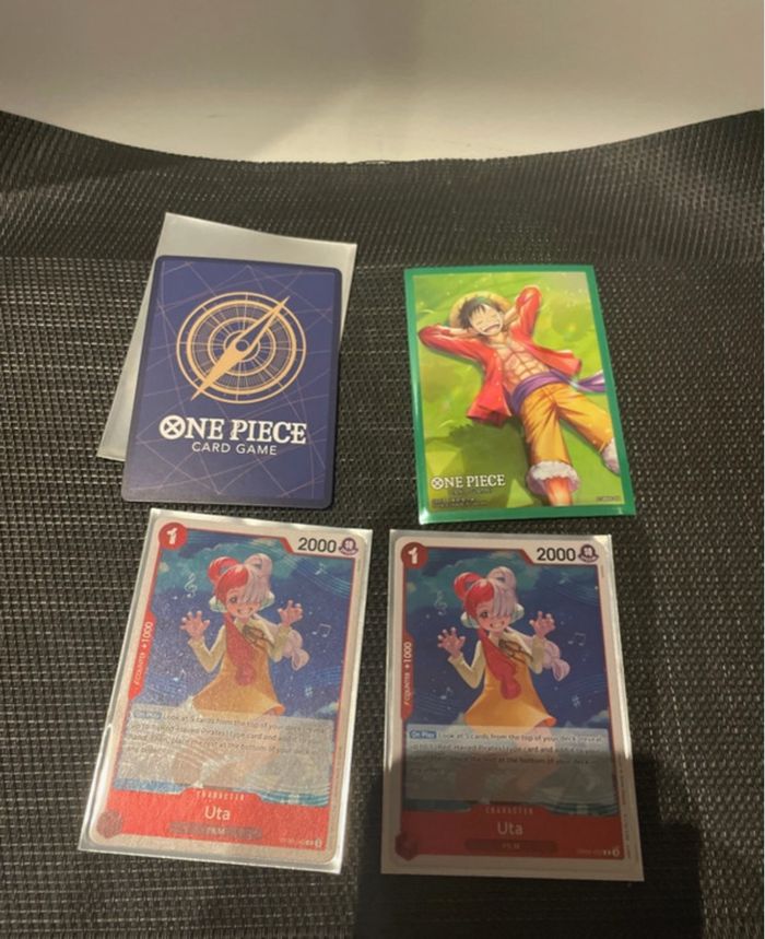 Lot x4 carte Uta OP09-002 rare foil anglais One Piece TCG - photo numéro 3