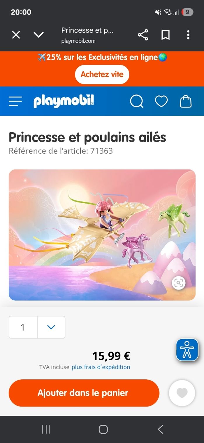 Playmobil princesse et ses poulains ailés - photo numéro 4