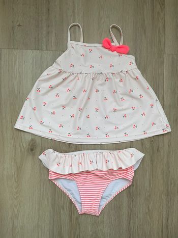 Maillot de bain 2 pièces Kiabi rose 18 mois