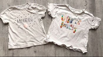 Lot 2 tee shirt 24 mois