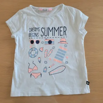 T shirt manches courtes Lili Marelle 4 ans