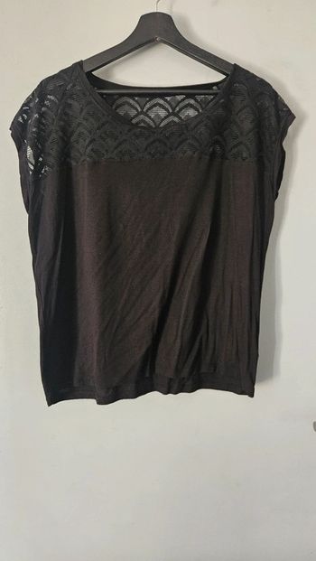 Top noir dentelle - Taille 40/42