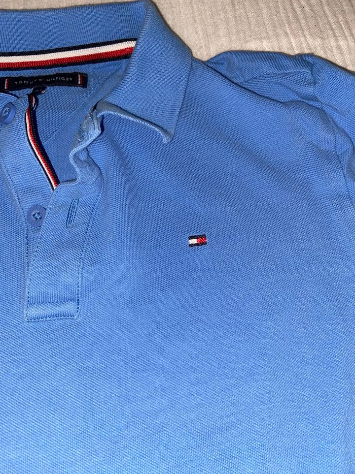 Polo bleu tommy hilfiger 12 ans - photo numéro 2