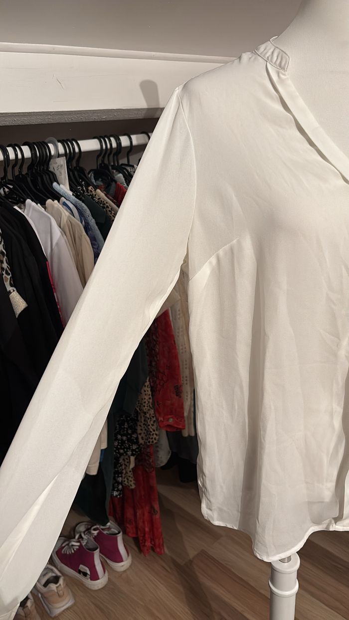 Blouse blanche Camaïeu T40 - photo numéro 2