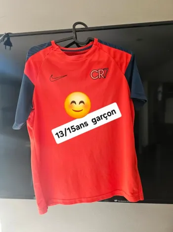 T-shirt cr7 dri fit / sport football garçon 13/15ans