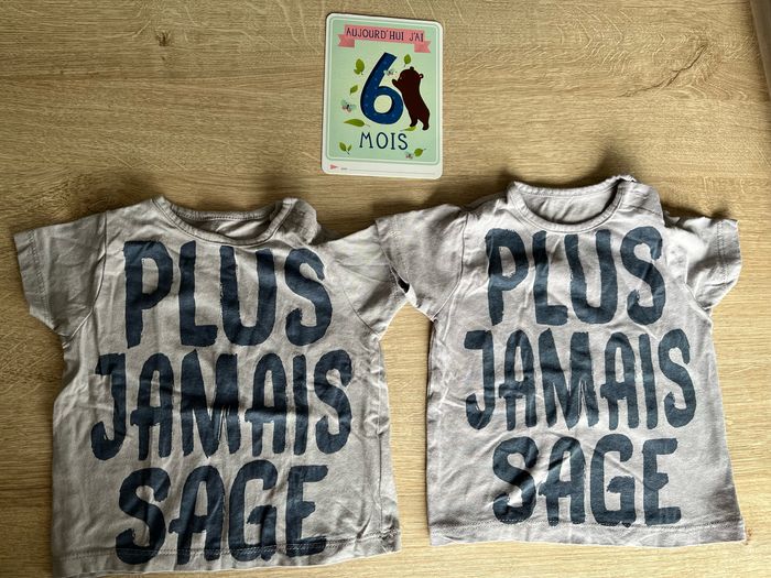 Lot 2 maillots 6 mois (jumeaux)