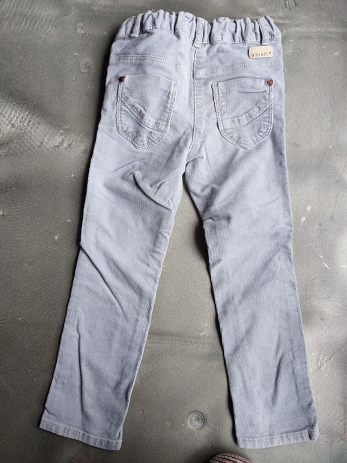 Pantalon velours gris 4 ans Kiabi - photo numéro 3