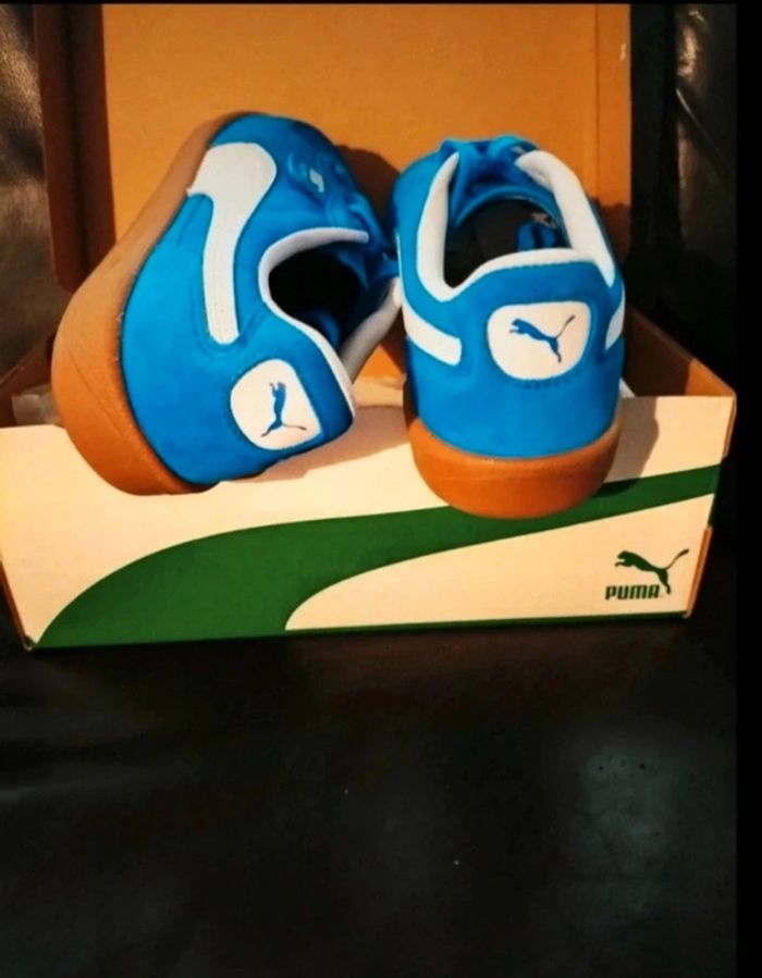 Baskets Puma Palermo couleur bleue électrique neuves - photo numéro 8