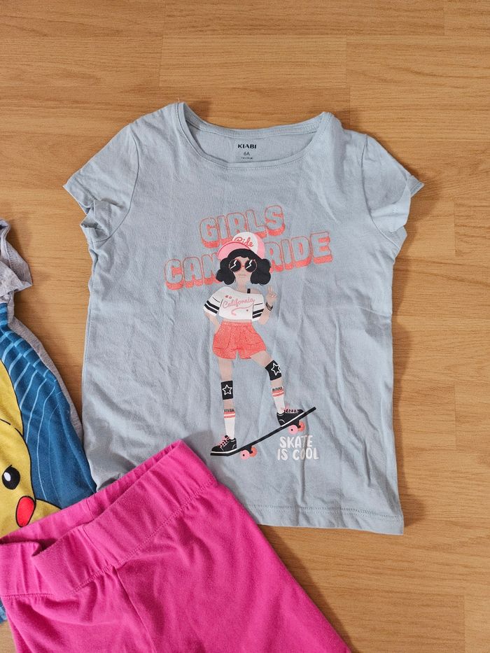 Lot tee shirt et cycliste - photo numéro 3