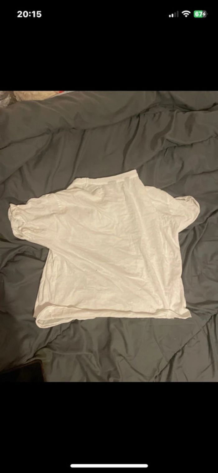👕T-shirt enfant blanc imprimé Chicago  – Style vintage oversize XS/S - photo numéro 2