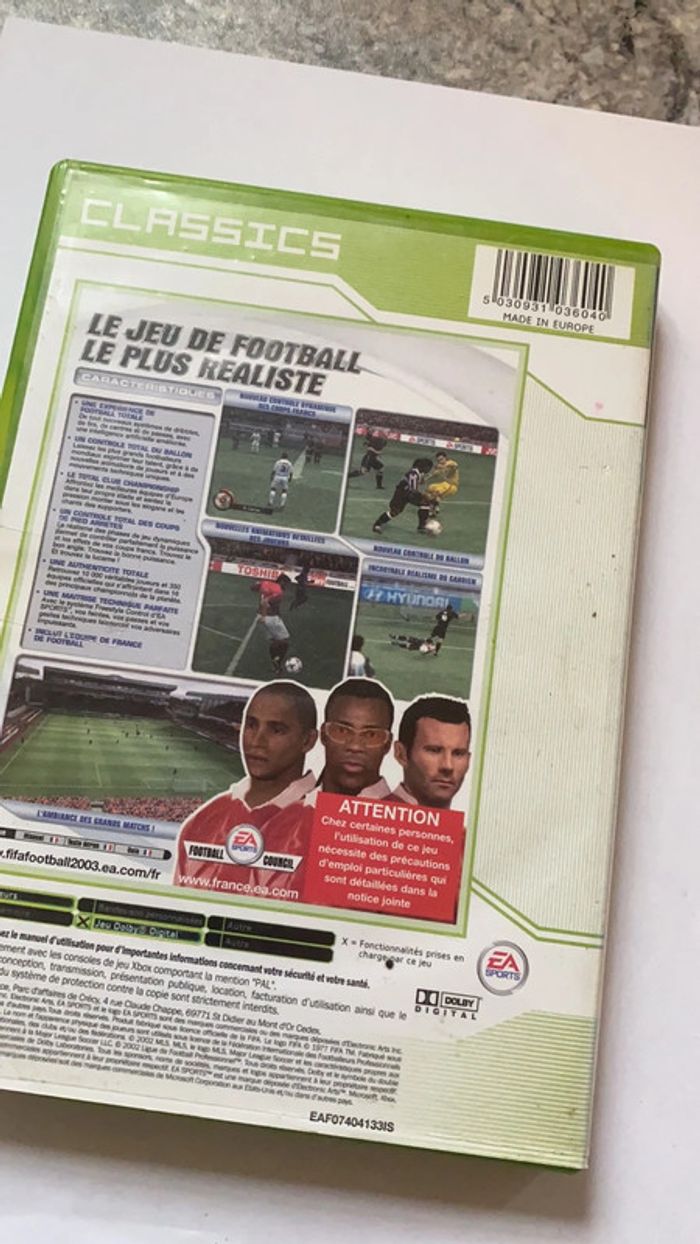 fifa football 2003 xbox - photo numéro 3
