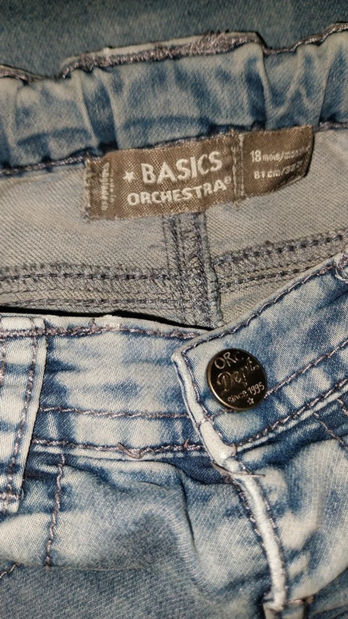 Jean slim/ skinny Orchestra 18 mois Bleu délavé excellent état - photo numéro 7