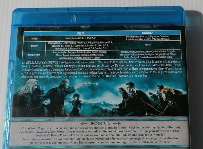Bluray Harry Potter et l'ordre du phénix. - photo numéro 4