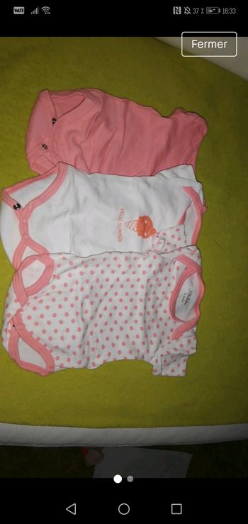 Lot bodies manche courte