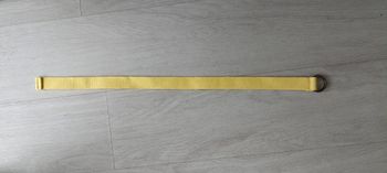 Ceinture jaune réglable en tissu environ 56 cm