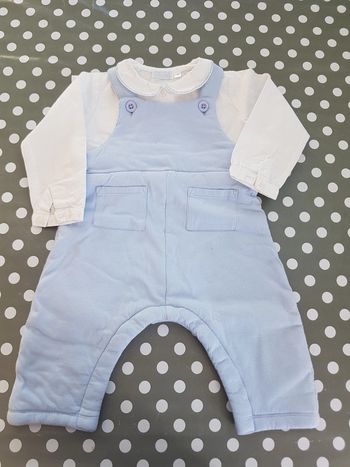 Ensemble chemise salopette molletonnée Acanthe
