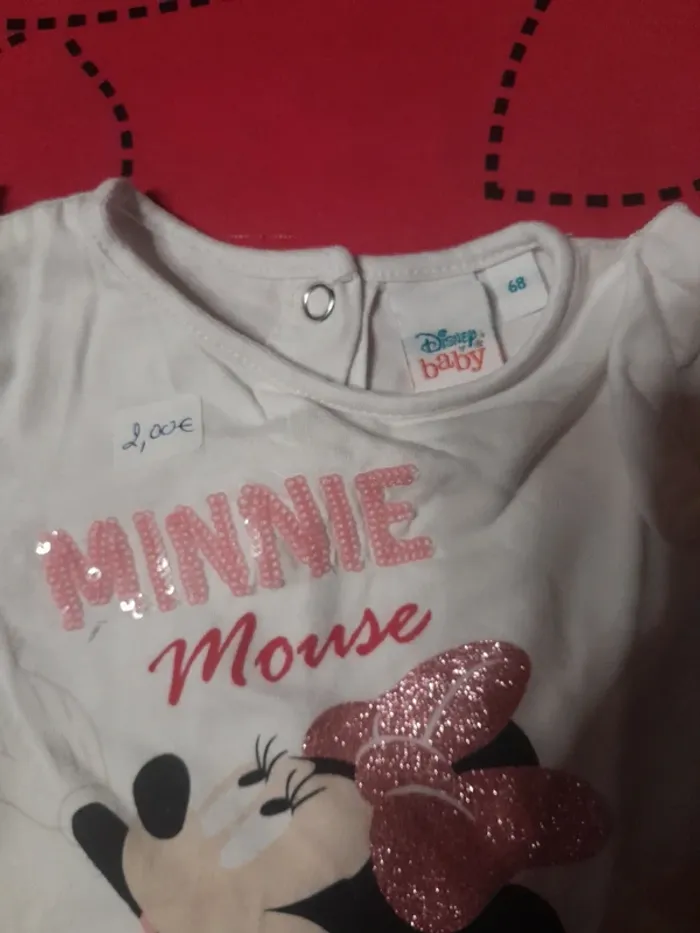 T-shirt manche longue disney minnie mouse - photo numéro 3