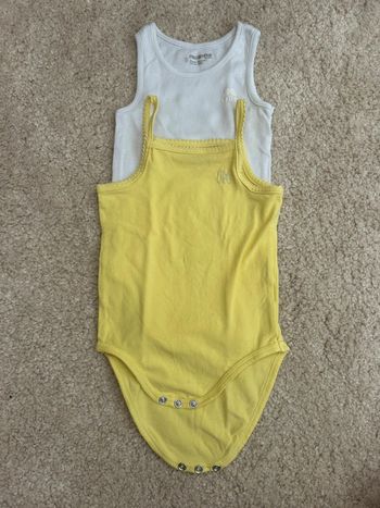 Lot de 2 bodys bretelles mixte- 9 mois - orchestra