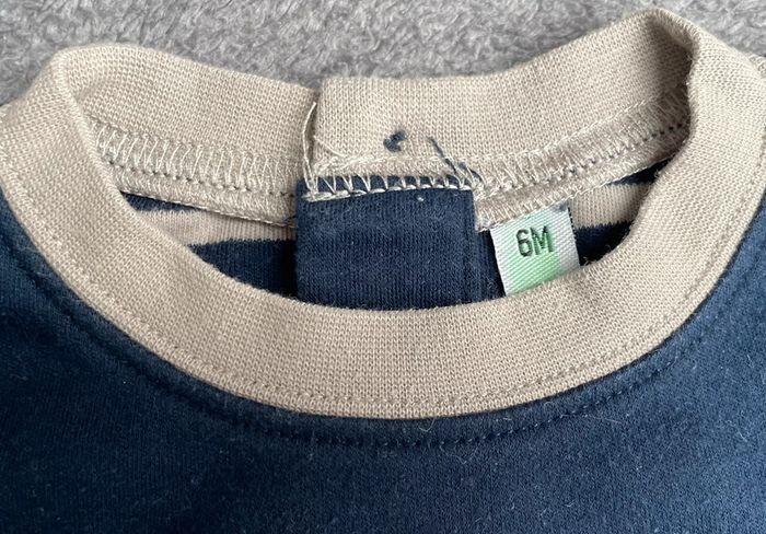 Tee-shirt ML bébé 6 mois « ourson » - photo numéro 2