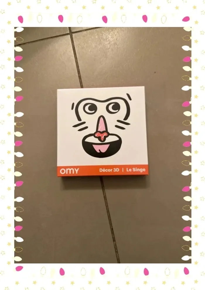 Décor 3D singe omg - photo numéro 2