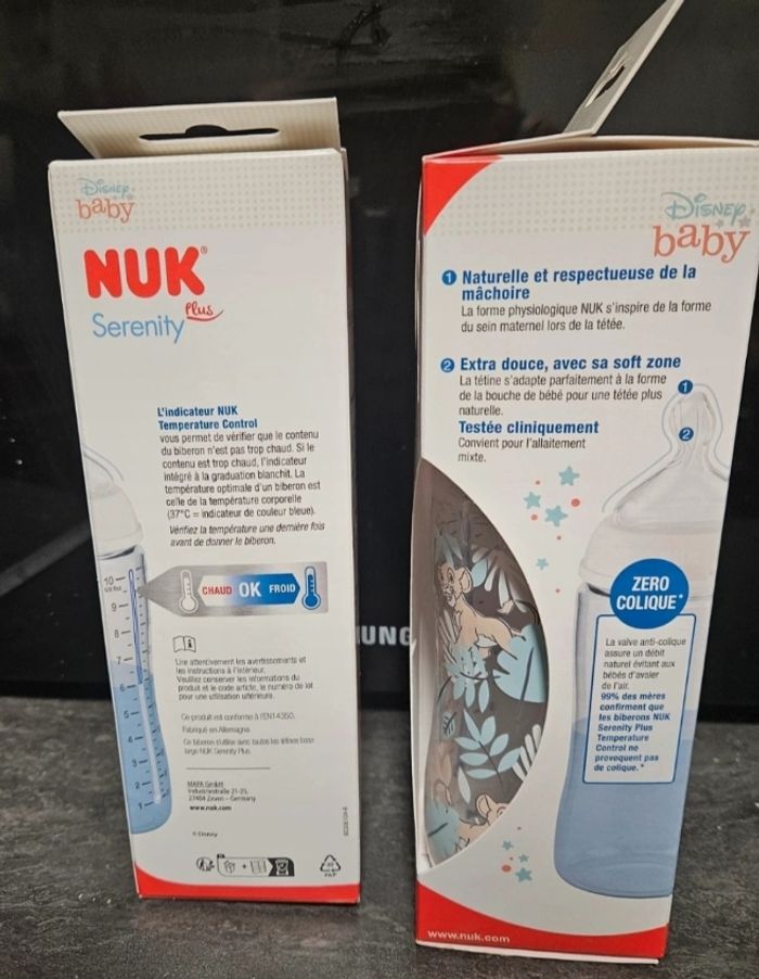 Lot biberon et tétines nuk disney simba 0-6 mois  neuf - photo numéro 3