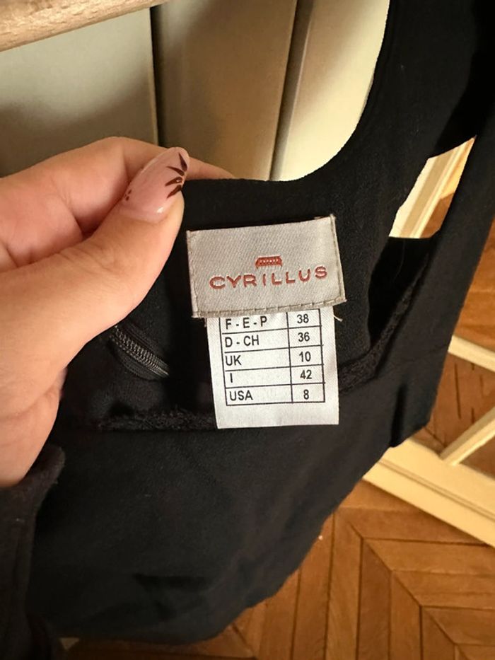 Petite robe noire vintage cyrillus 38 - photo numéro 3