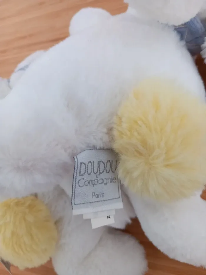 2 Peluches doudous lapin Doudou et Compagnie Paris - photo numéro 8