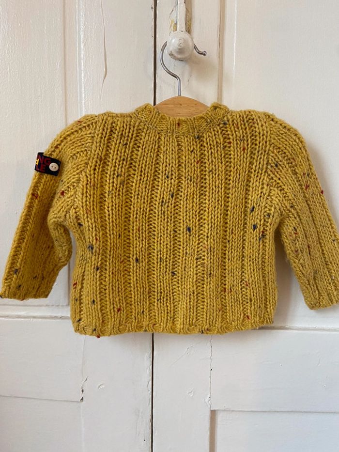 Gilet moutarde Catimini 6 mois - photo numéro 2