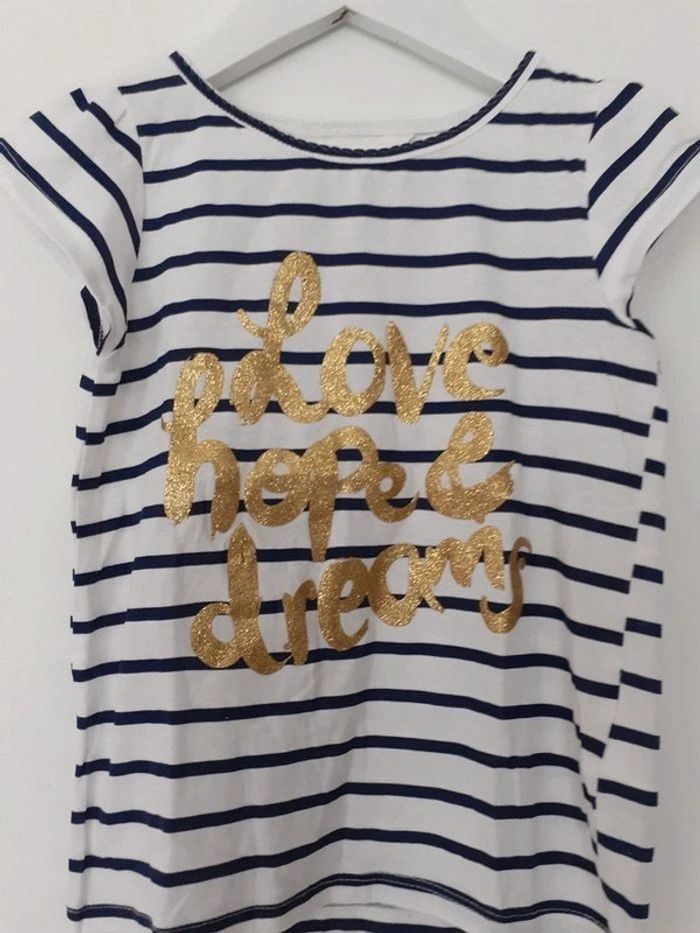 T-shirt fille été marin 4 ans / 6 ans H&M - photo numéro 2