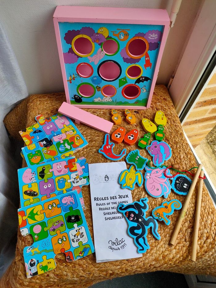 Coffret jeux en bois Barbapapa - photo numéro 4