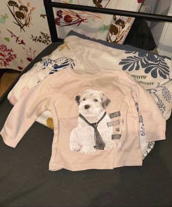 Tee-shirts ML bb garçon taille 12mois🐼