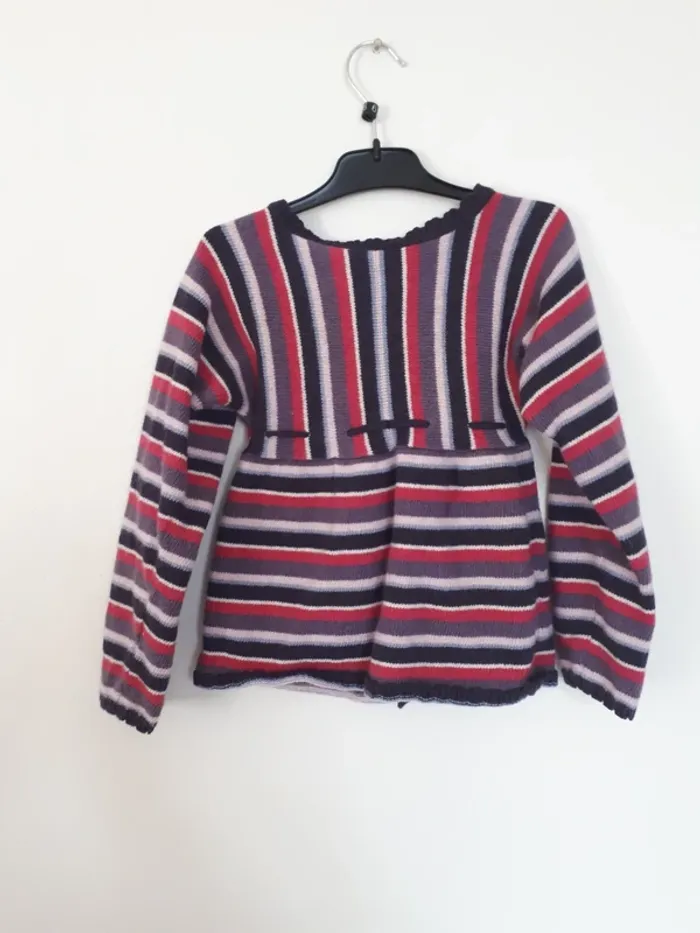 Joli gilet laine et coton 6 ans - photo numéro 3