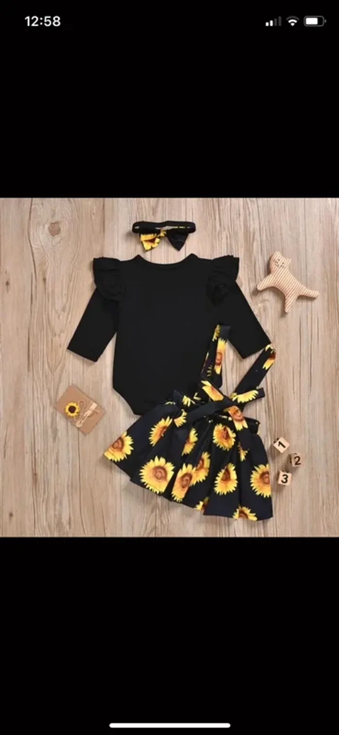 Ensemble Tournesols 🌻 taille 12 mois - photo numéro 6