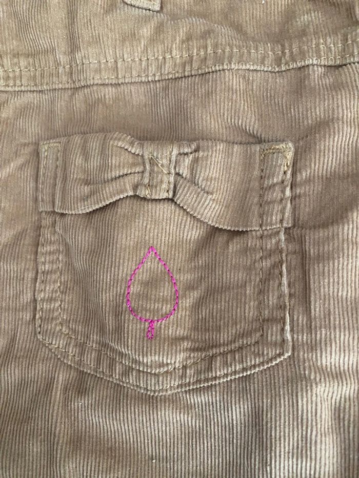 Robe salopette cadet Rousselle côtelée - photo numéro 5