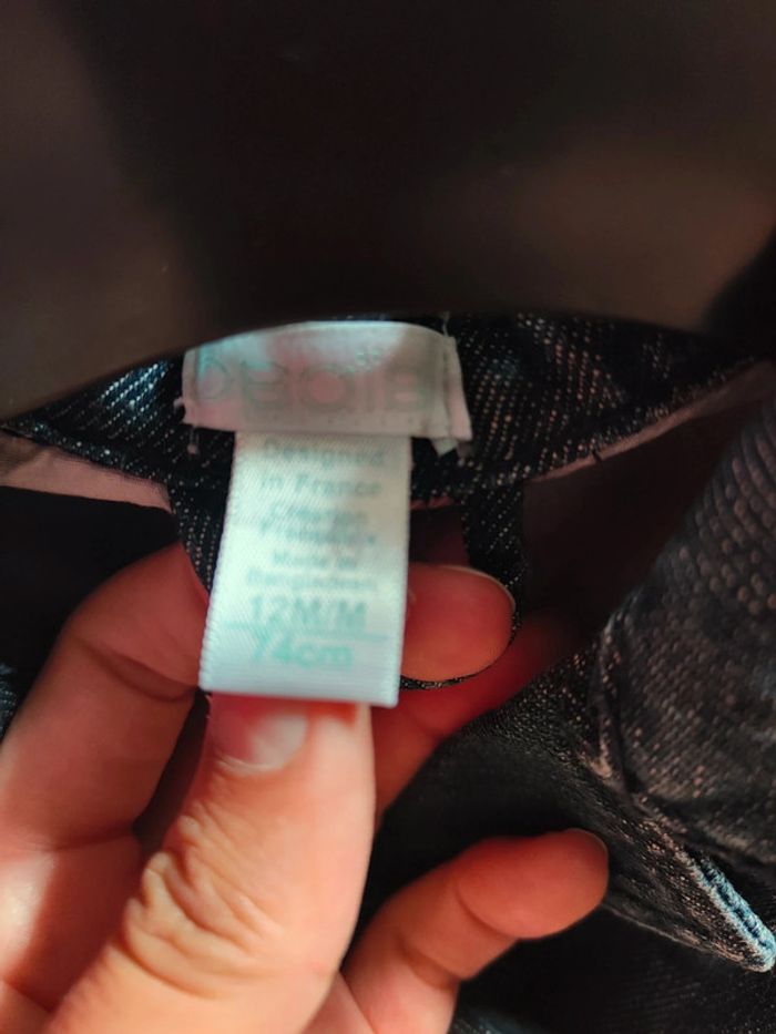 Veste en jean obaïbi 12 mois - photo numéro 5