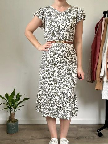 Agathe&Louise Robe midi écrue – Taille 36 – Neuve avec étiquettes