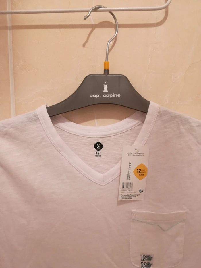 Tee-shirt Neuf étiqueté T12 ans - V92B - photo numéro 2