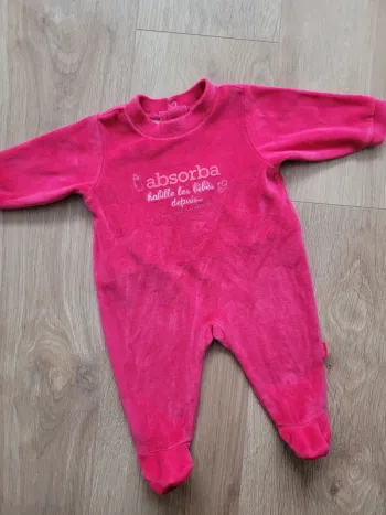 Pyjama velours Absorba 3 mois