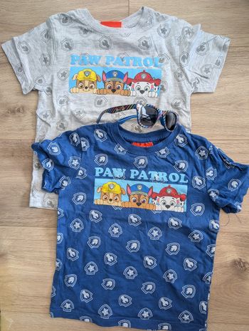 Lot t.shirts pat patrouille+ lunettes