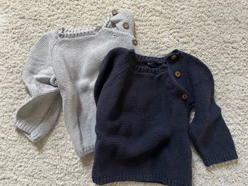 Lot de 2 pulls kiabi 12 mois