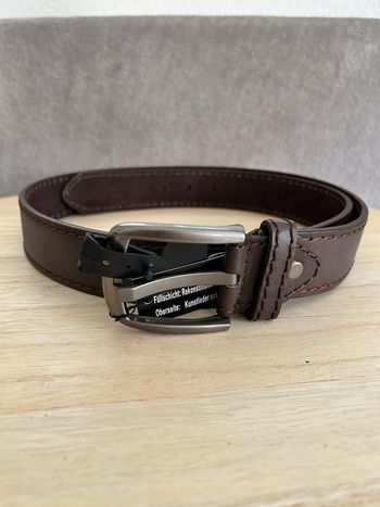 Ceinture en cuir taille 105 cm marron