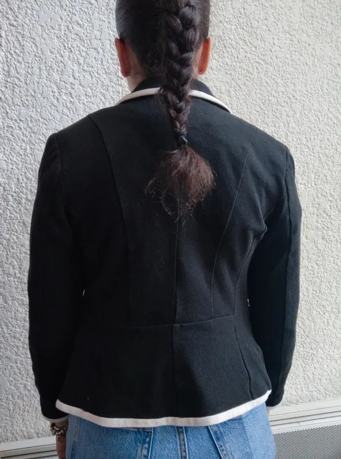 Blazer H&M noir et blanc  t XS - photo numéro 4