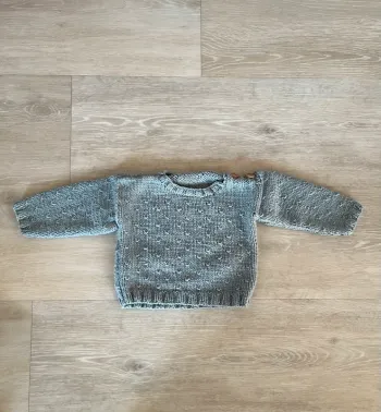 Pull tricot fait main