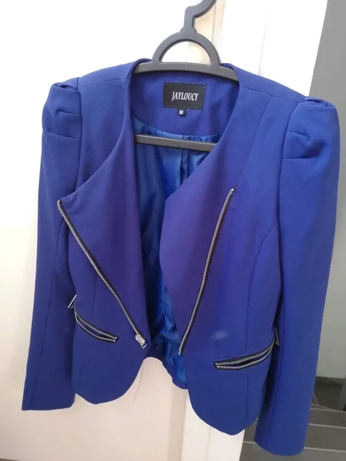 Veste blazer bleue jayloucy