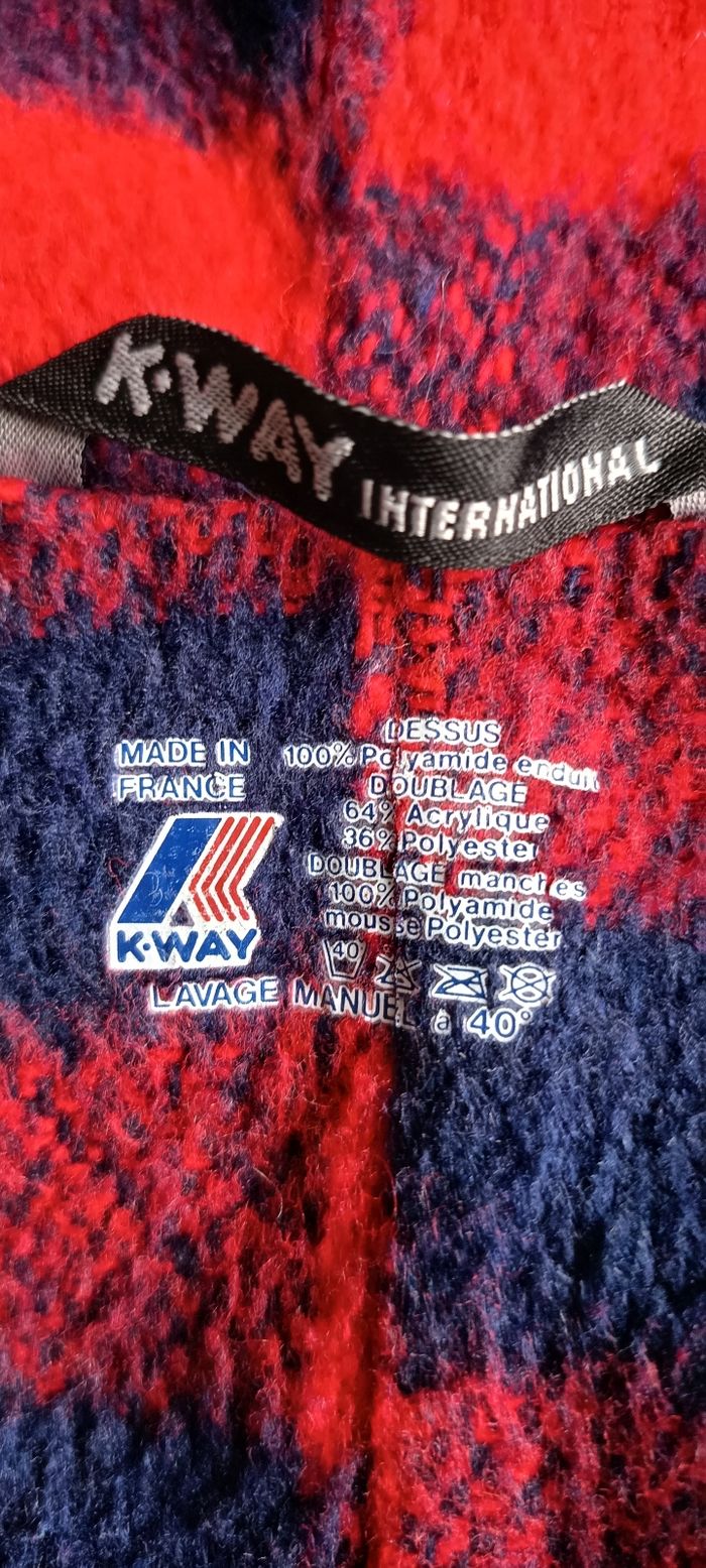 K-Way capuche vintage, doublé chaudement - photo numéro 3